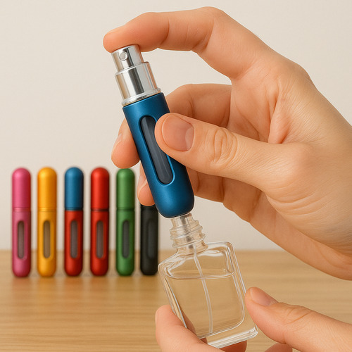 Kit 2 Mini Refil Frasco 5ml Decante Spray Amostra Para Bolsa