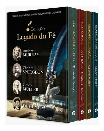 Box - Legado da fé, de Kempis, Thomás de. Editora Ministérios Pão Diário, capa dura em português, 2021