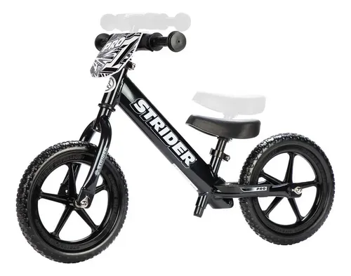 Bicicleta De Equilibrio Strider 12 Pro – Sin Pedales, De Aluminio, Asiento Ajustable, Para Niños De 1 A 4 Años (18 Meses – 5 Años)