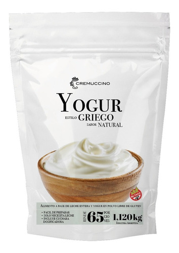 Yogur Griego Natural 1.120kg Cremuccino S/ Tacc Cafe