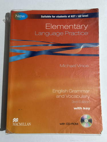 Libro Elementary Language Practice - Vince  Excelente Estado