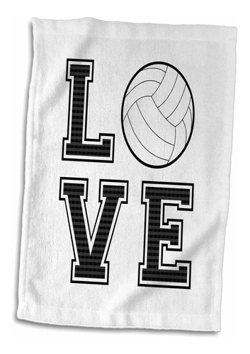 Salak Designs Deporte  Print Amor Voleibol Toalla