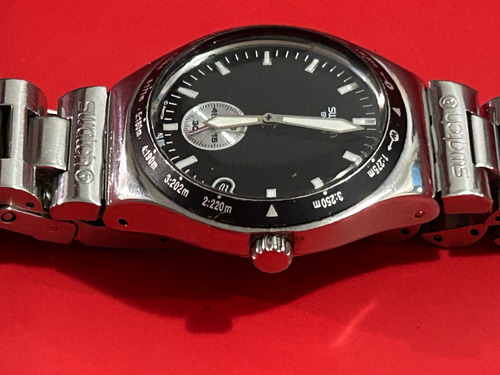 Relógio Swatch Dial Black Prateado Prateado Preto (Usado)