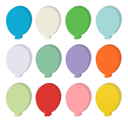 Globos De Papel Recortados Mixteach, 360 Unidades, Para Deco