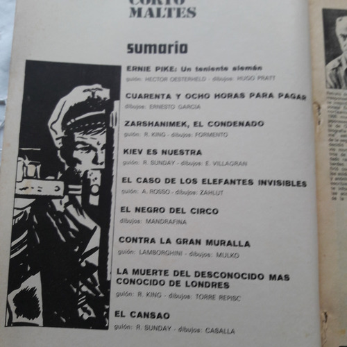 Corto Maltes N° 4 - 21 Junio 1975 - Editorial Record (Usado)