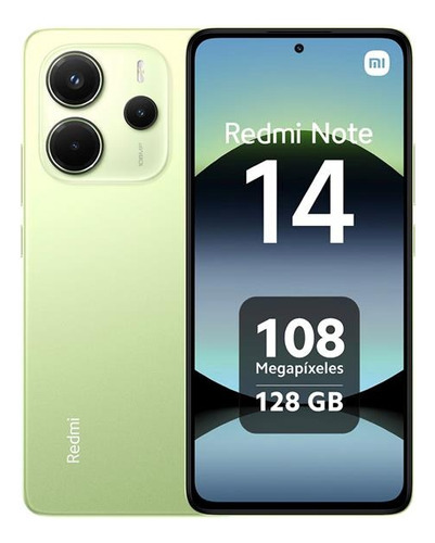 Xiaomi Redmi Note 14 - 128gb, 6gb Ram, Dual Sim Verde Limón