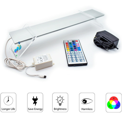 Lampara Led Rgb C/control P/acuario, Fuentes Etc 150cms.