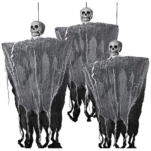 Halloween Outdoor Decorations- 3pack Hanging Ghosts Dé...