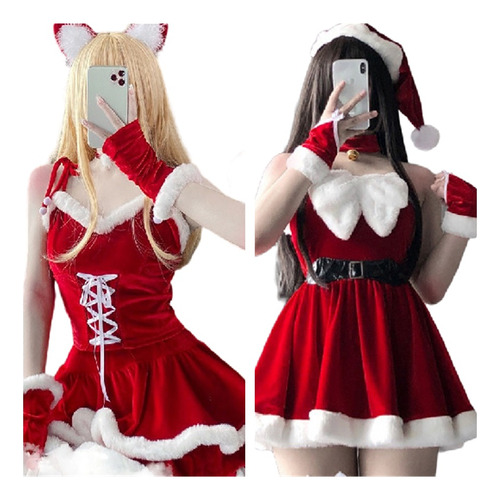 Disfraz Vestido Con Cintura Sexy De Conejo De Navidad