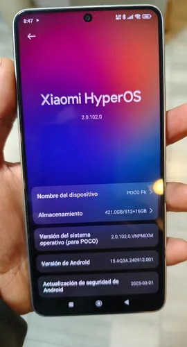 Celular Xiaomi Poco F6 Dual Sim 512 Gb + 12 Gb Ram (Usado)