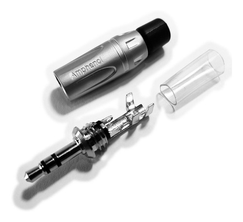 Conector P2 estéreo macho Amphenol Ks3p