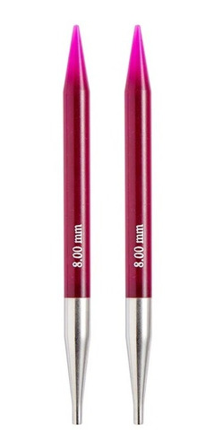 Imagen 1 de 1 de Palillos Intercambiable Knitpro Trenz 8.0 Mm