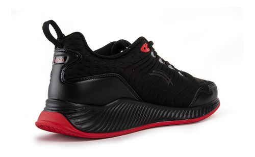 Imagen 6 de 6 de Tenis Deportivo Karosso E-103 Negro Rojo Hechos En México