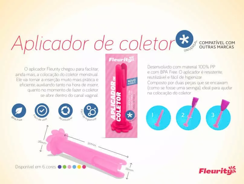 Terceira imagem para pesquisa de coletor menstrual fleurity