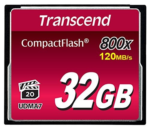 Tarjeta De Memoria Transcend Compactflash De 32gb 800x (ts32