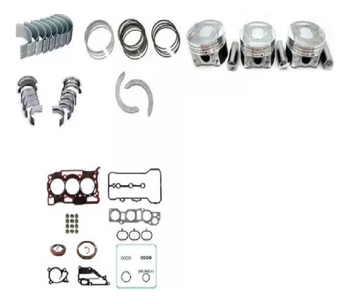 Kit Retifica Do Motor Ford New Fiesta 1.0 12v. 3cil 17/ Flex