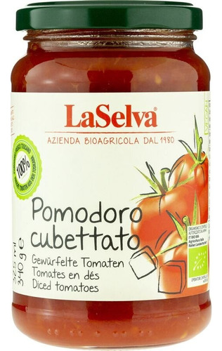 Laselva Pomodoro Cubettato Gewürfelte Tomaten - Bio - 340g