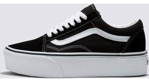 Tenis Skate Ua Old Skool Stackform Mujer Vans Negro