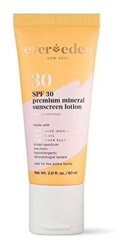 Evereden Protector Solar Para Bebé Premium Spf 30, 2 Fl Oz.