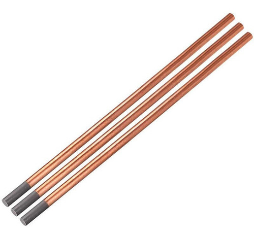 5 Varillas De Carbón Cobrizado Para Soldar Calentar Spotter