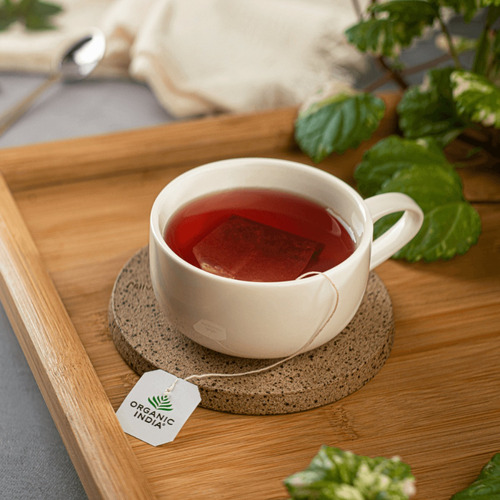Chá Hibisco Hortelã Canela Ceilão 25 Sachês Organic India