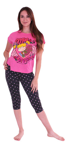 Pijama Mujer Algodón Estampado Angélica Pickles De Rugrats N