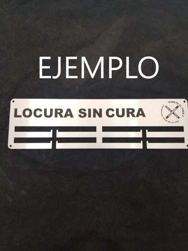 Imagen 3 de 6 de Medallero Personalizado 16x4.5 Portamedallas Marcado Laser