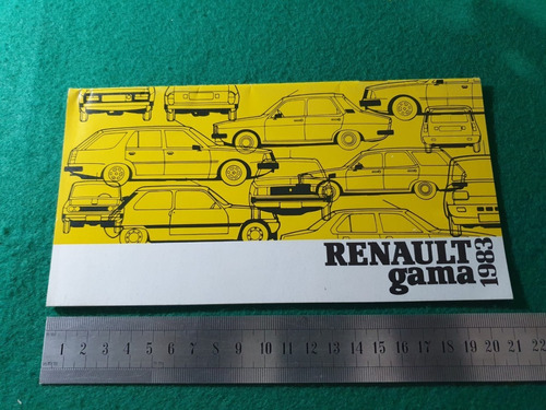 Folleto De Agencia Autos  Renault Gama 1983