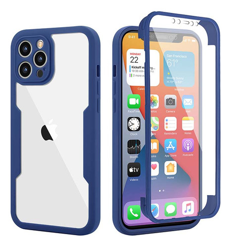 Funda Protector 360 Cubre Pantalla Camara iPhone 14 Plus