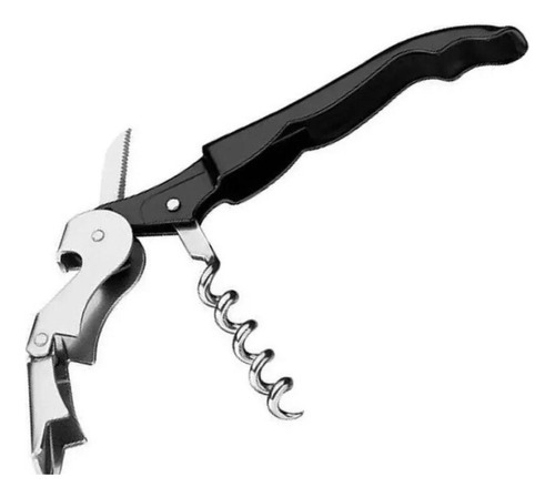 Abridor Saca Rolha Modelo Preto 12.2cm 447pr