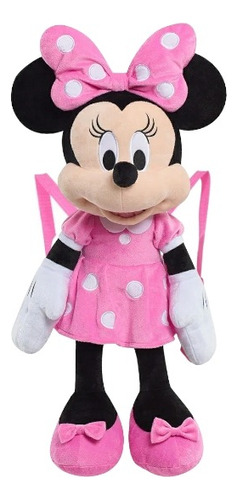 Morral Bolso Minnie Mouse Mochila Peluche 3d Disney Original