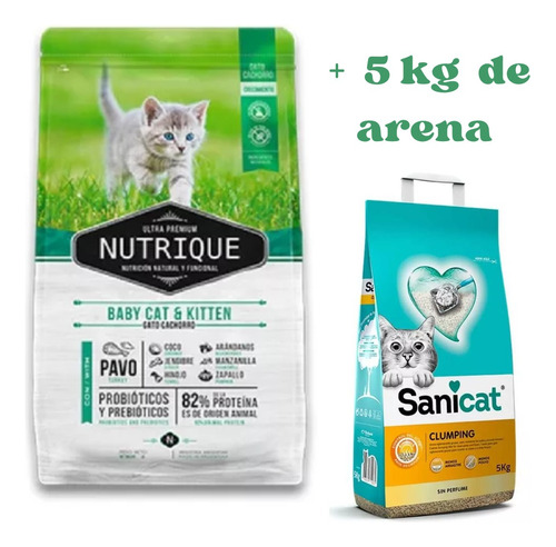 Vitalcan  Nutrique Gatito Baby Kitten X7,5kg + 5kg Arena
