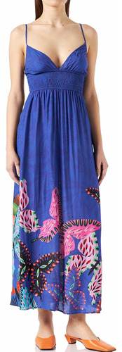 Vestido Nuevo Desigual M Azul Mariposas