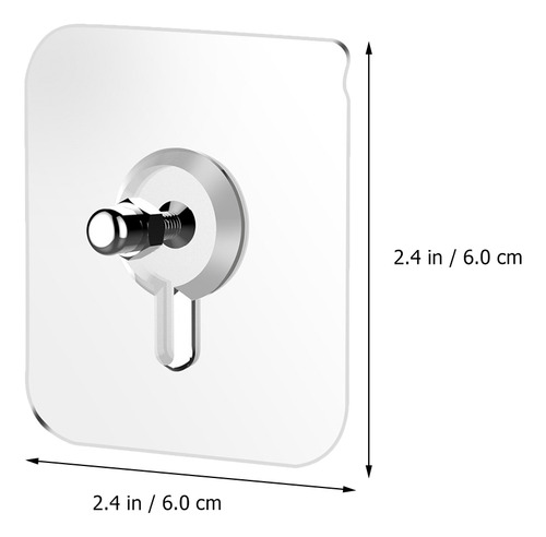 10 Pegatinas Autoadhesivas Con Tornillos, Ganchos Para Pared