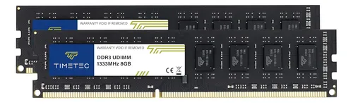 comprar Kit Timetec De 16 Gb (2 X 8 Gb) Ddr3\u002Fddr3l 1333 Mhz Pc3-1060