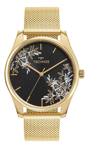 Relógio Technos Feminino Trend Dourado Original Prova D'água