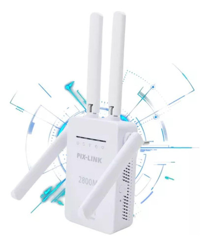 Repetidor Wireless 4 Antenas De Sinal Pix Link Lv-wr09