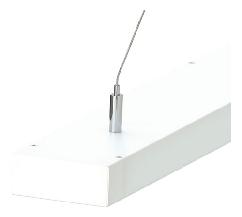 Kit Pendente Para Luminaria Compact Linear Save Energy Cor Branco 110v / 220v (dupla Voltagem)