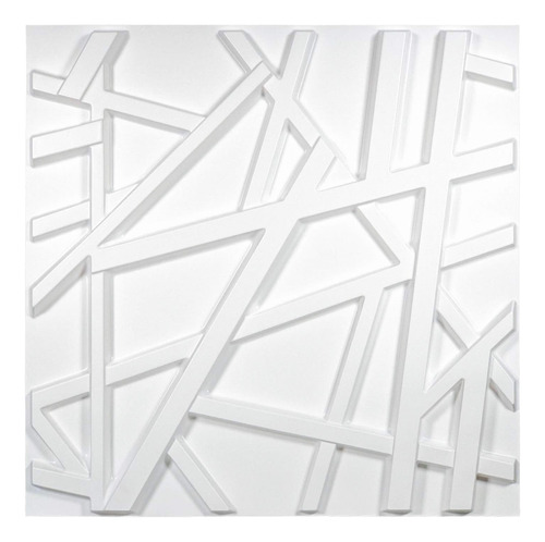 Art3d Panel De Pared De Pvc 3d Blanco Mate