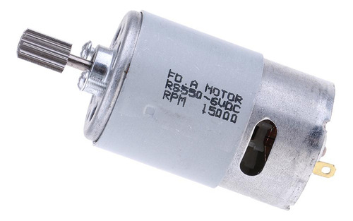 Motor De La Caja De Cambios 6v 550 10 Dientes 8.5mm