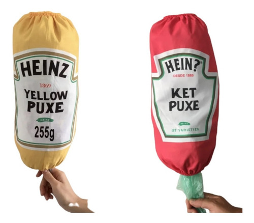 Imagem 1 de 7 de Kit Puxa Saco Divertidos Desenho Molhos Hot Dog