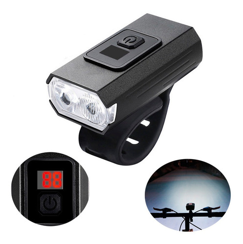 Lampara Led Bicicleta Alta Duracion Impermeable Recargable