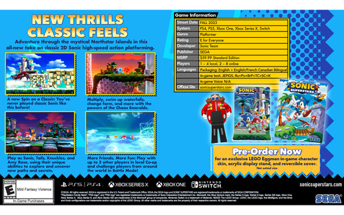 Sonic Superstars Para Xbox Serie X