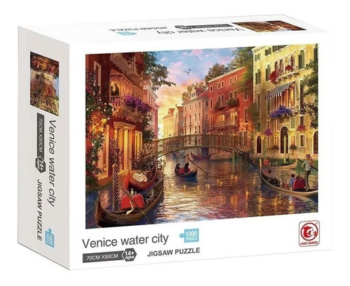 Imagen 1 de 7 de Rompecabezas 1000 Pzas Venice City Puzzle Canales Venecia Ed