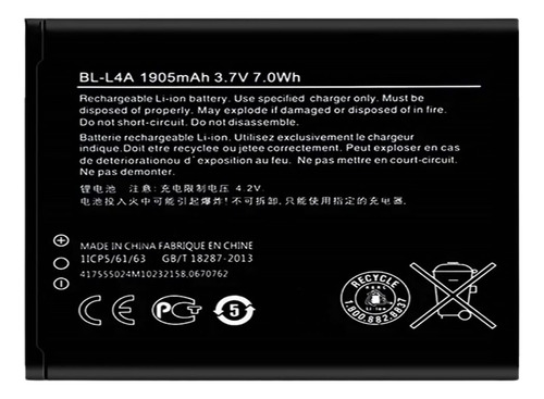 Kit Battr.ia Compatível Lumia 535/ 530/ 830/ Rm984/ Rm1090/