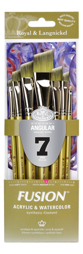 Royal And Langnickel Fusion - Juego De Cepillos Angulares (7