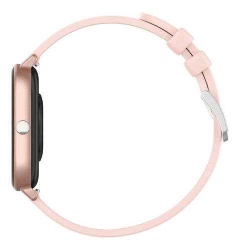 Smartwatch Colmi P Series P8 1.69" caja de aleación rose gold, malla rose gold de silicona
