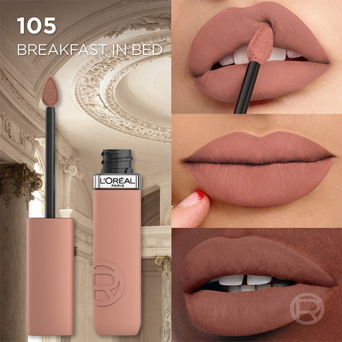 Labial Líquido L'oréal Infallible Matte 105 Aterciopelado Breakfst 105
