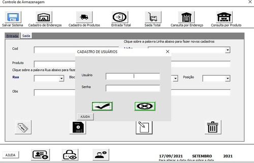 Controle De Estoque Vba - Verdadeiro