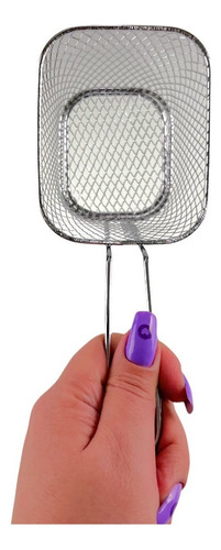 Kit 4 Cesto Servir Porções Frituras Petiscos Salgados Festa